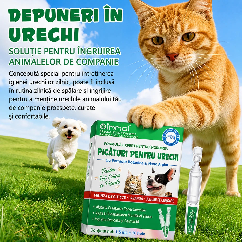 Solutie de Curatare Urechi Caini si Pisici