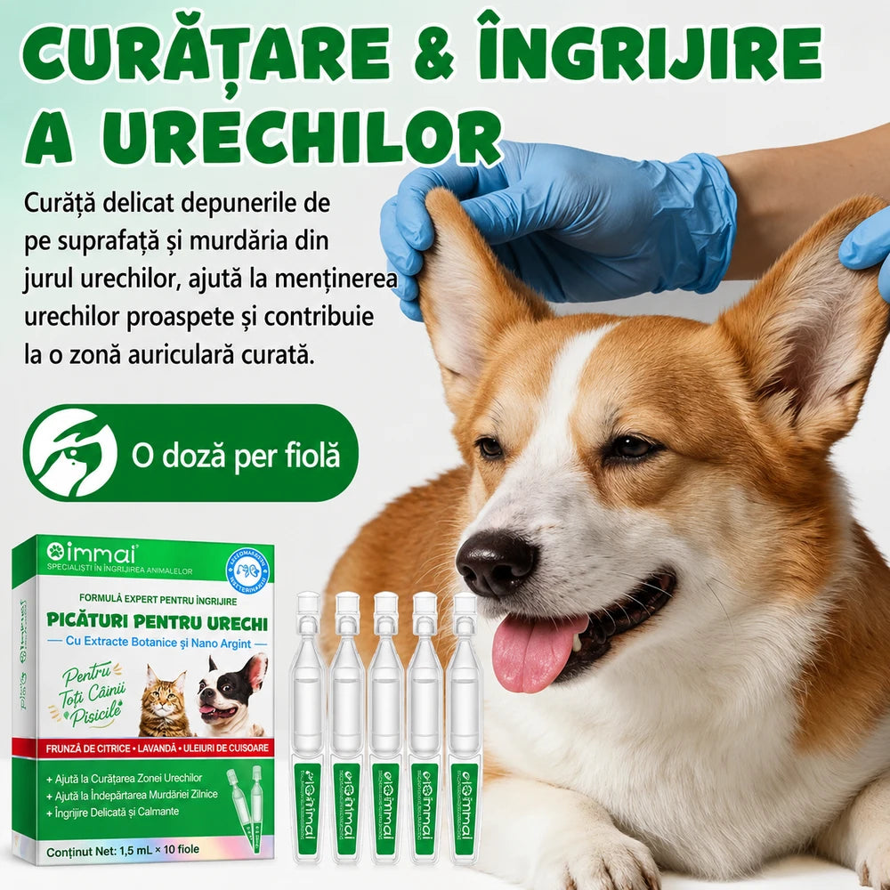 Solutie de Curatare Urechi Caini si Pisici