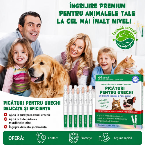 Solutie de Curatare Urechi Caini si Pisici